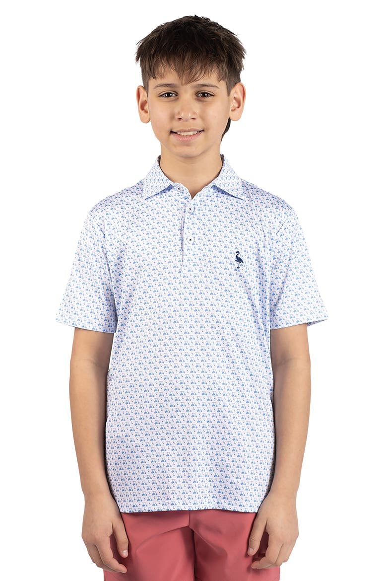 Kids' Carts & Byrds Knit Polo, Main, color, WHITE