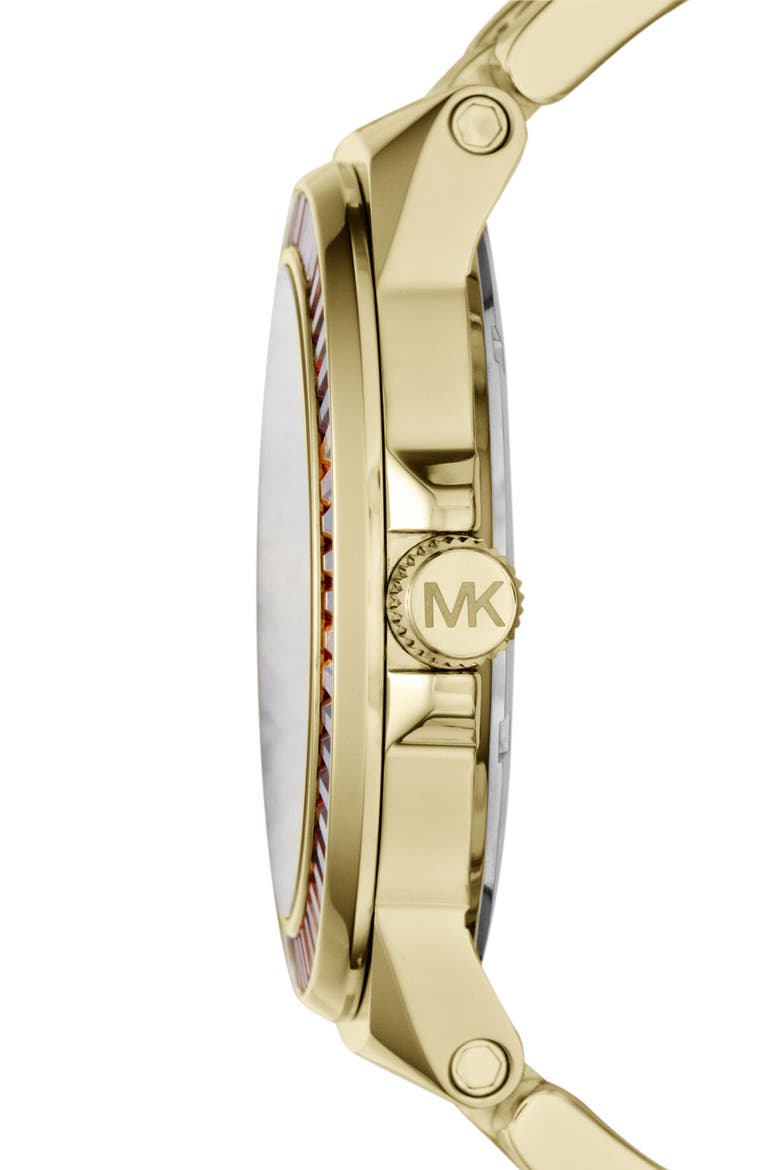 Michael Kors 'Gramercy' Round Bracelet Watch, 45mm, Alternate, color, GOLD