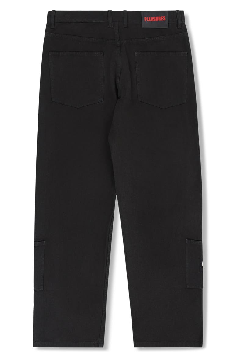 X Zero Skateboards Work Pants, Alternate, color, BLACK