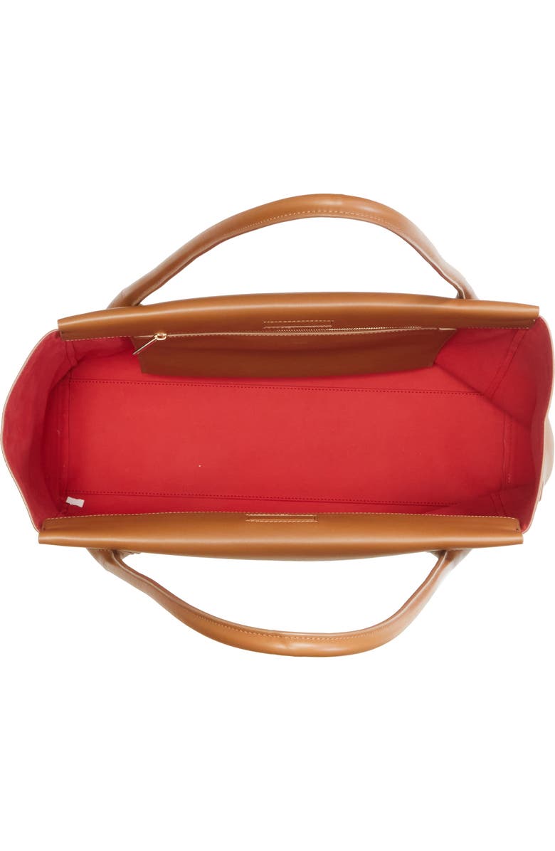 Christian Louboutin Large Calfskin East/West Tote, Alternate, color, Cuoio