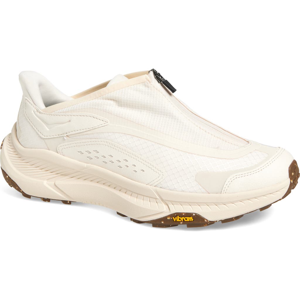Shop Hoka Gender Inclusive Project Transport Zip Sneaker In Alabaster/oatmeal