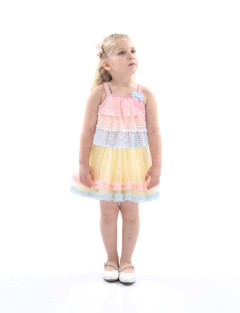 Sunset Layered Dress Set (Toddler & Little Kid)