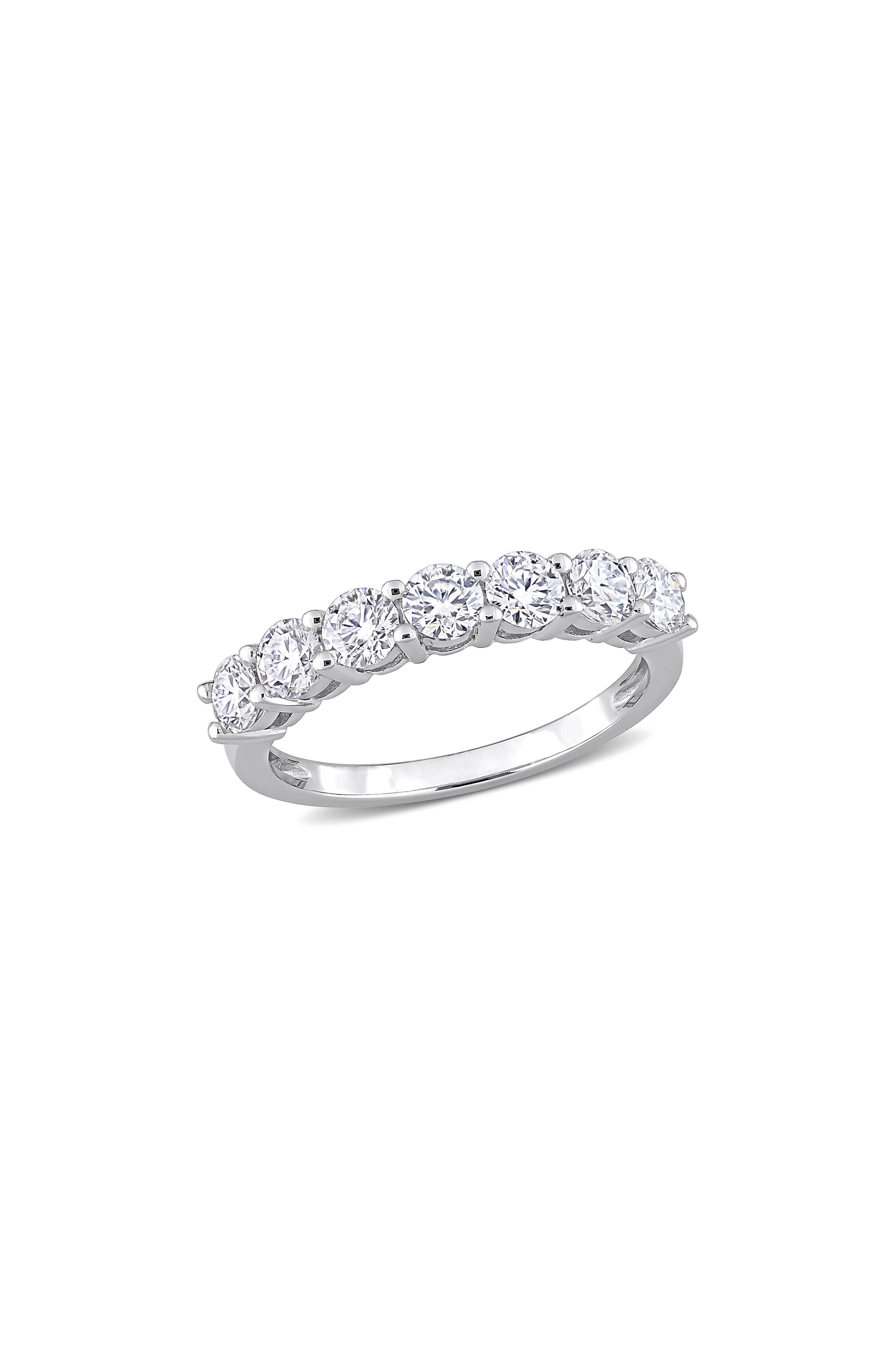 DELMAR Lab Created Moissanite Band Ring