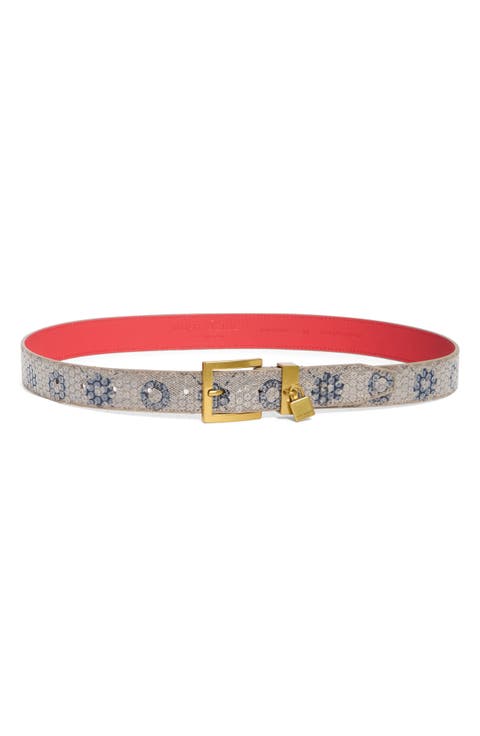 Denim Sequin Belt