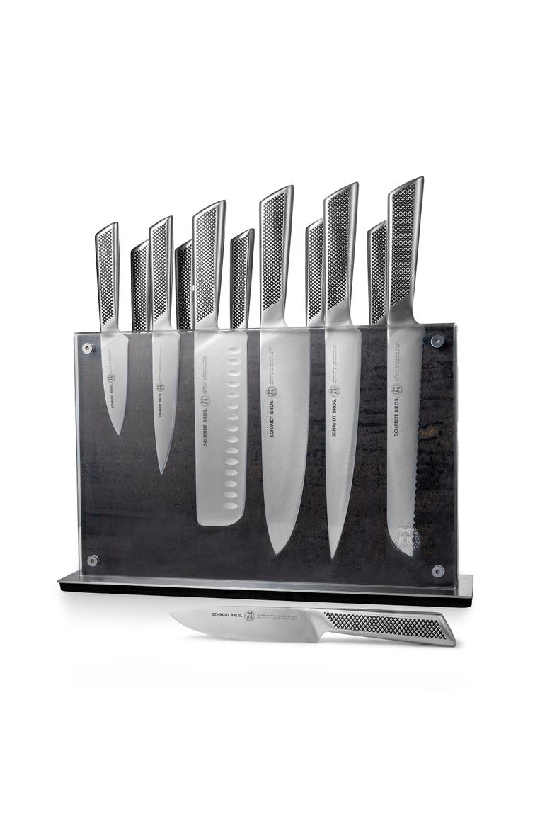 Gridiron 14-Piece Knife Block Set, Main, color, Silver