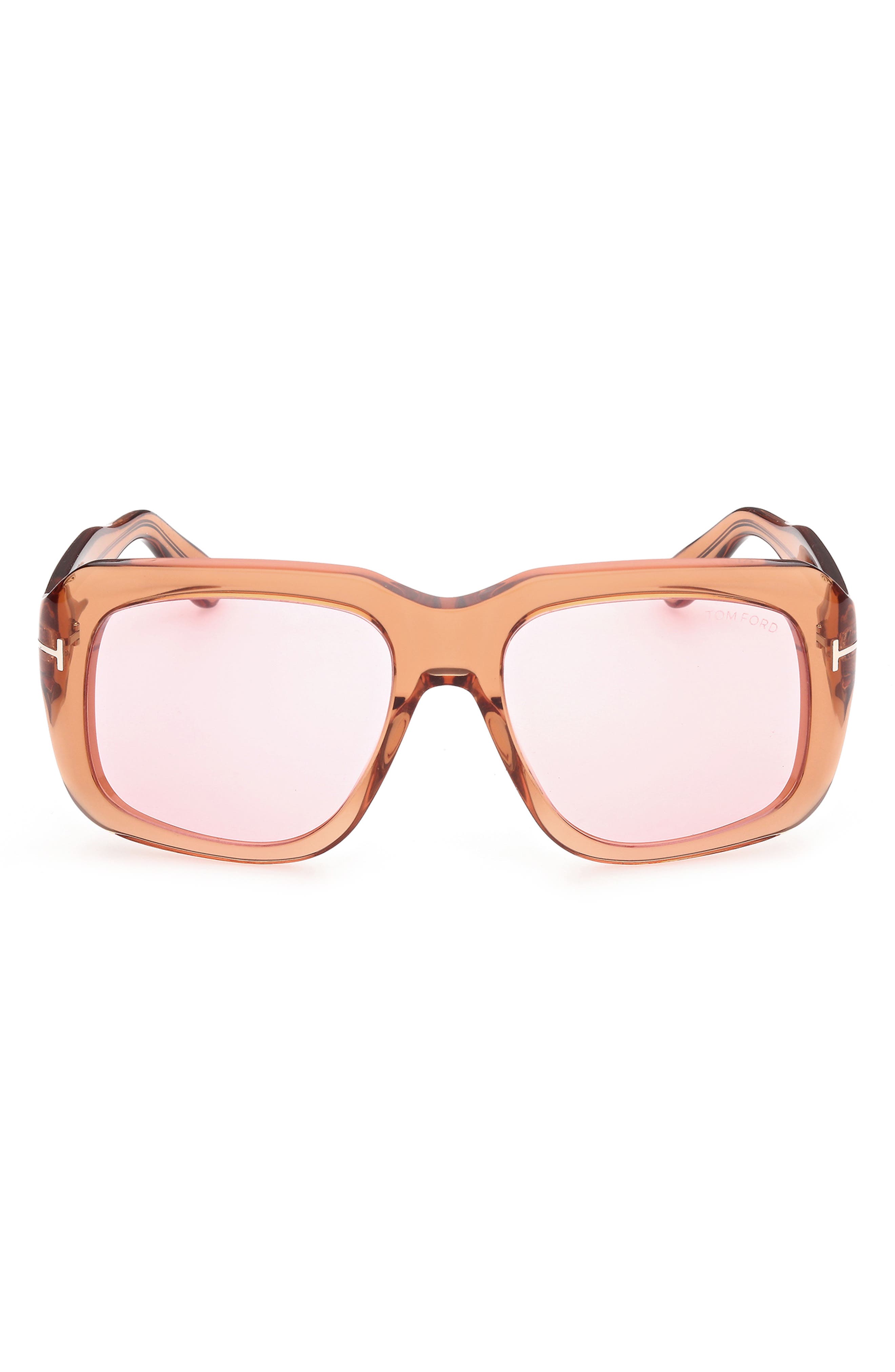 TOM FORD 57mm Square Sunglasses