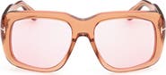 TOM FORD 57mm Square Sunglasses