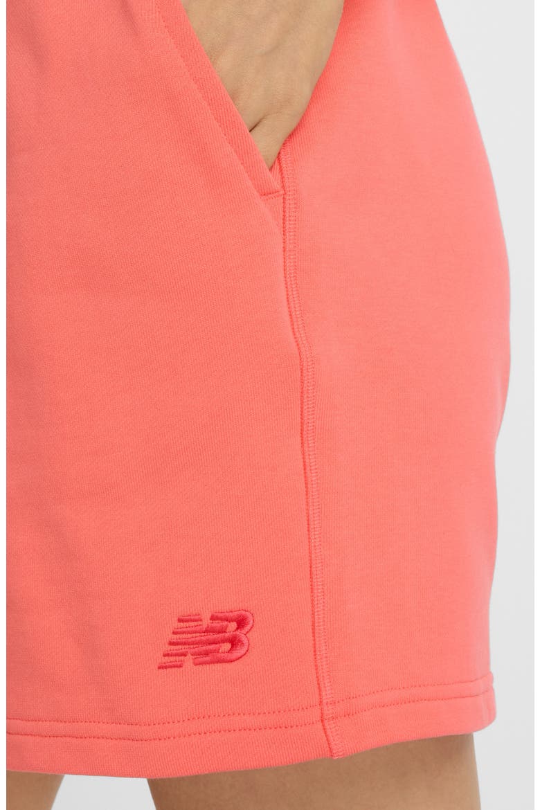 French Terry Shorts, Alternate, color, RED