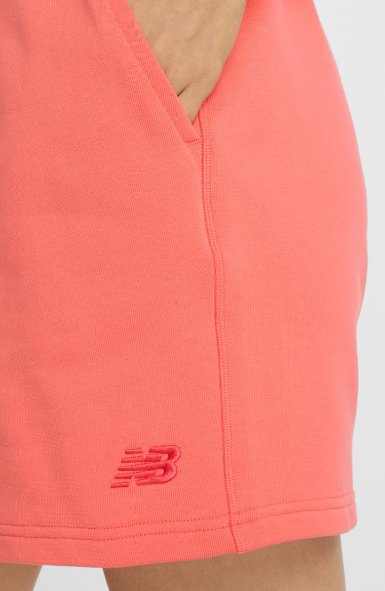 New Balance French Terry Shorts, Alternate, color, Red