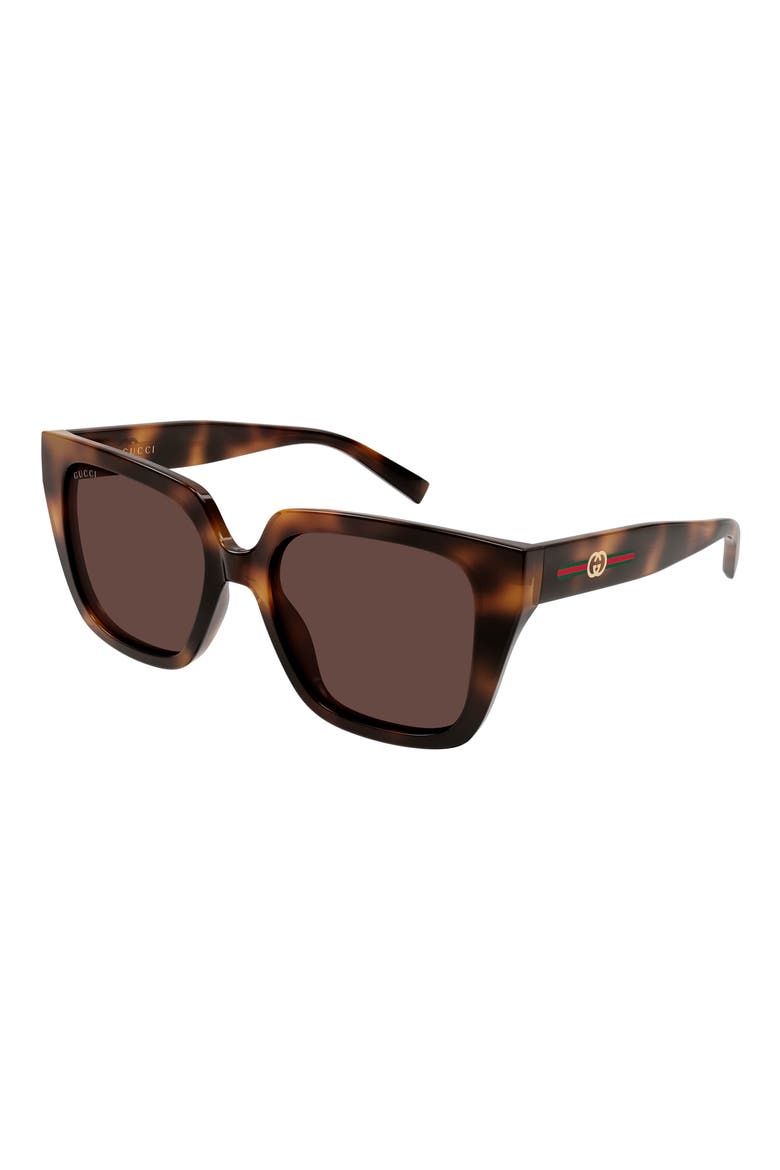 54mm Butterfly Sunglasses, Alternate, color, HAVANA