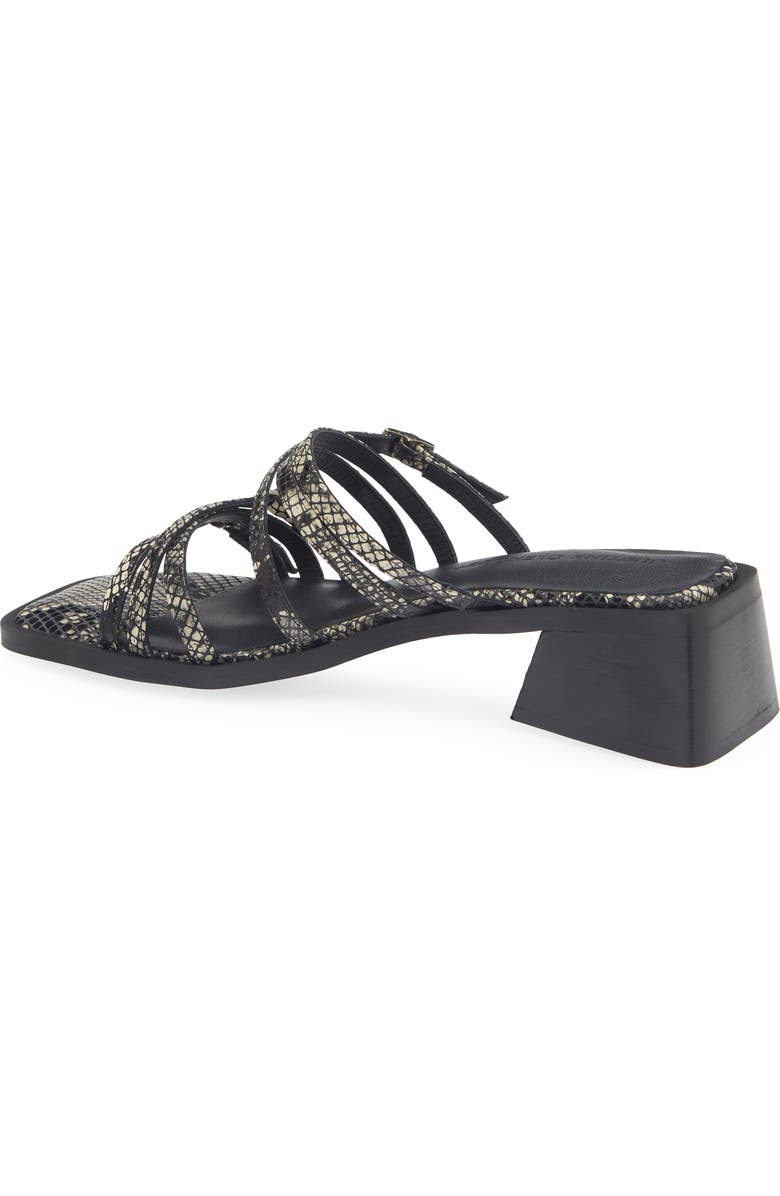 Justine Clenquet Andie Python Embossed Sandal, Alternate, color, Beige Python