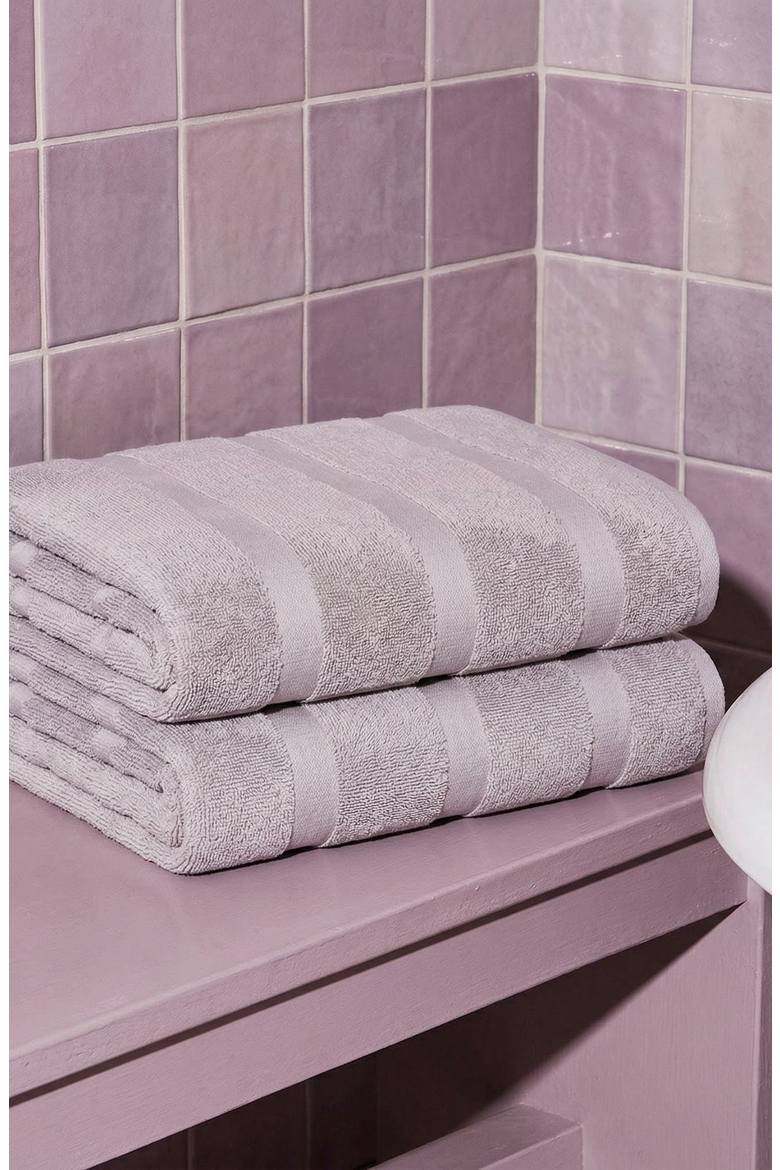 Capri 2-Piece Bath Towel Set, Alternate, color, Lilac