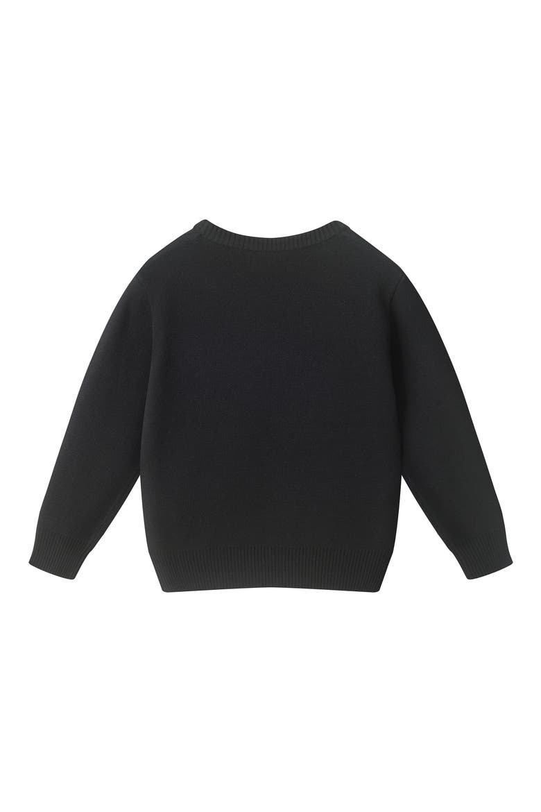 Kids' Dino Pullover Sweater, Alternate, color, BKA -BLACK DINO