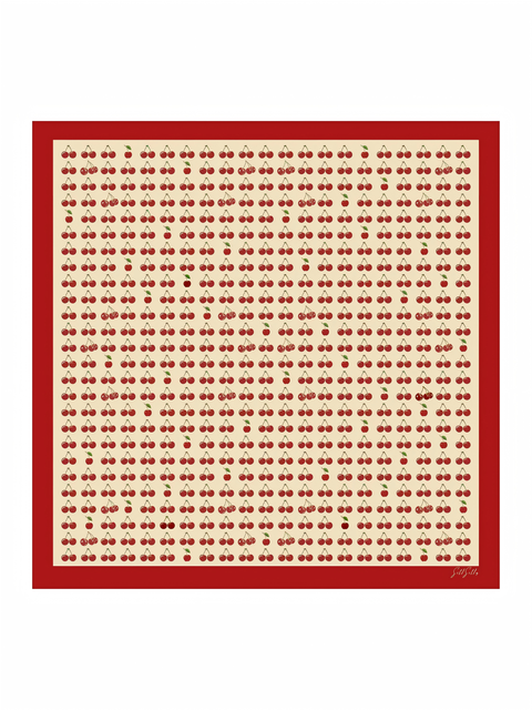 Printed Square Silk Scarf