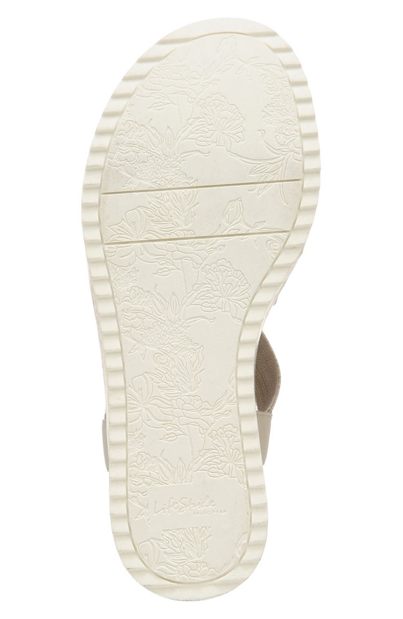 Clementine Platform Sport Sandal, Alternate, color, ALMOND MILK FABRIC
