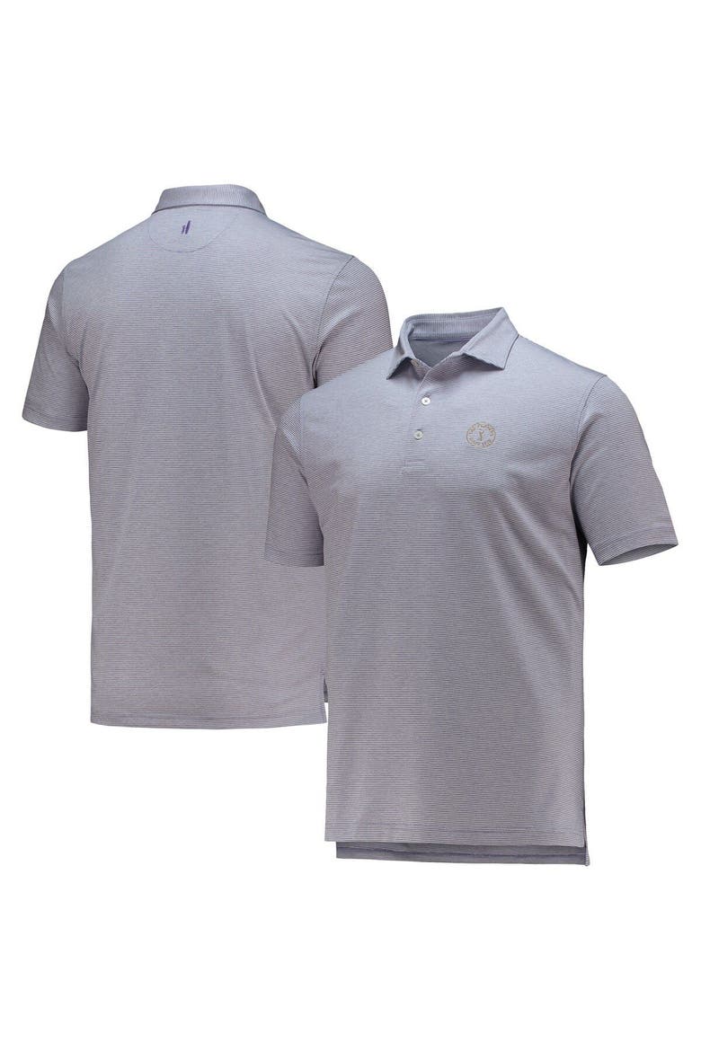 Men's johnnie-O Purple THE PLAYERS Lyndon Striped Prep-Formance Polo, Main, color, Purple