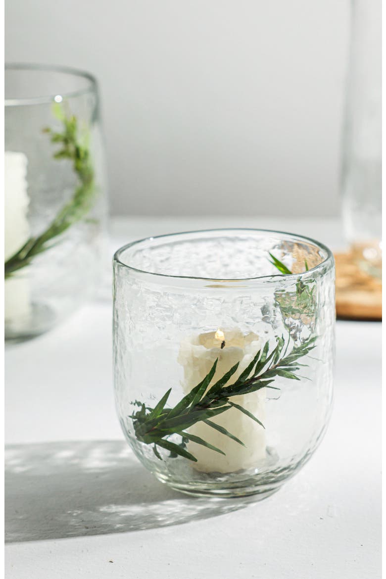 Pebbled Bouquet Vase, Alternate, color, Clear