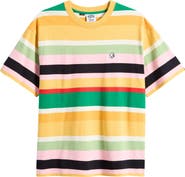 Billionaire Boys Club Treble Stripe Cropped Cotton Graphic T-Shirt
