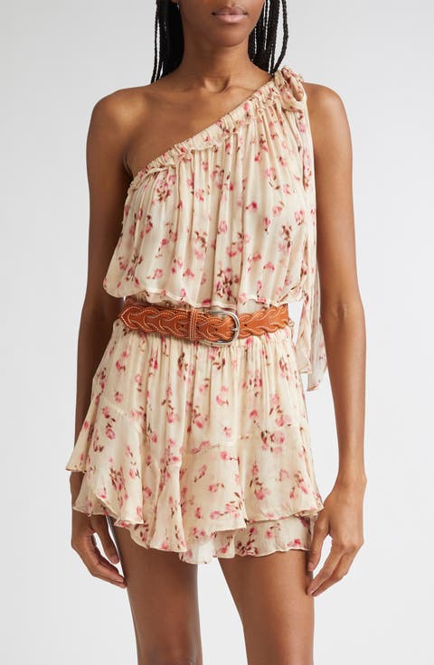 Loeva One-Shoulder Tiered Tunic