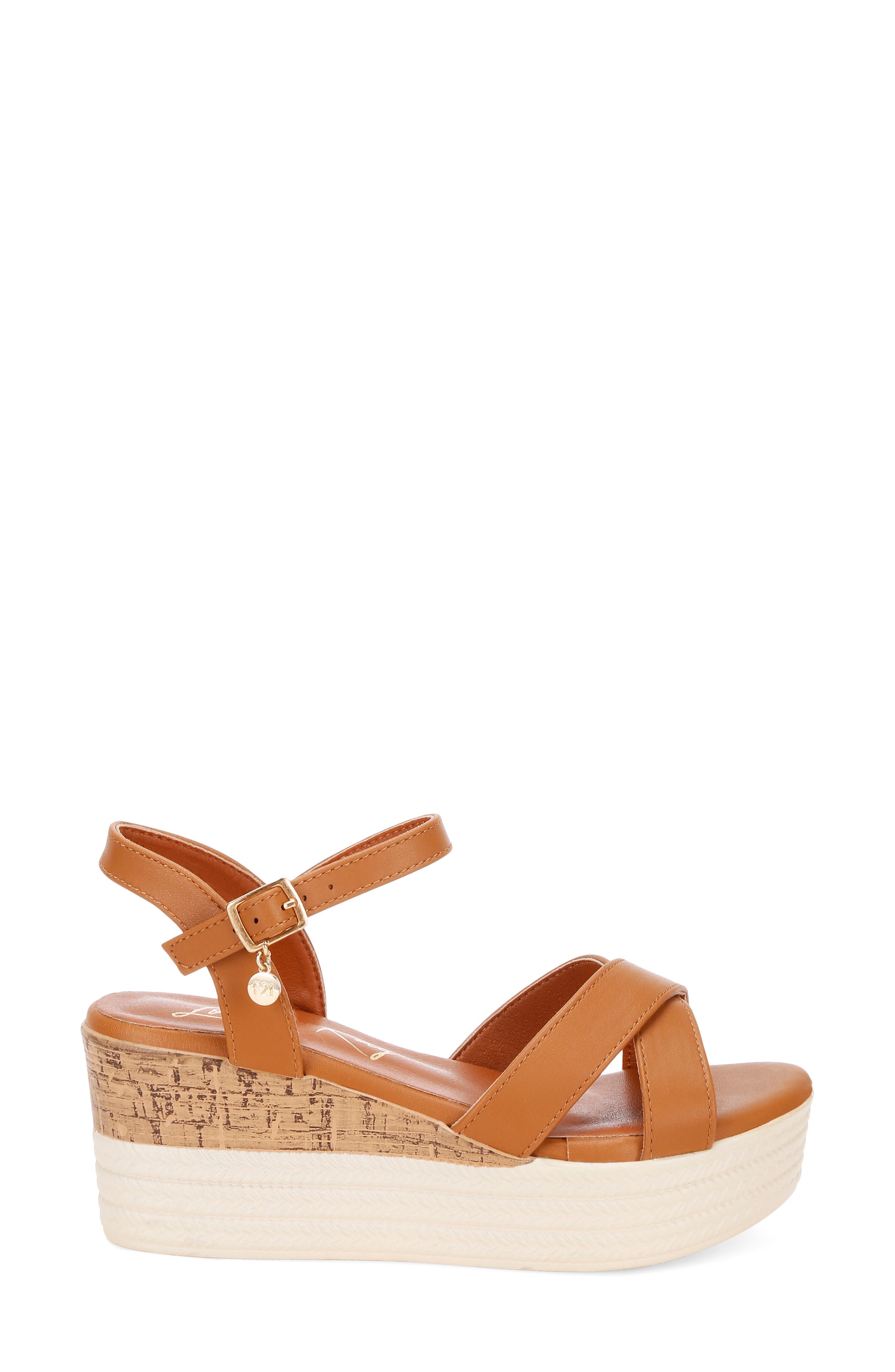 LONDON RAG Zinny Wedge Sandal, Alternate, color, 