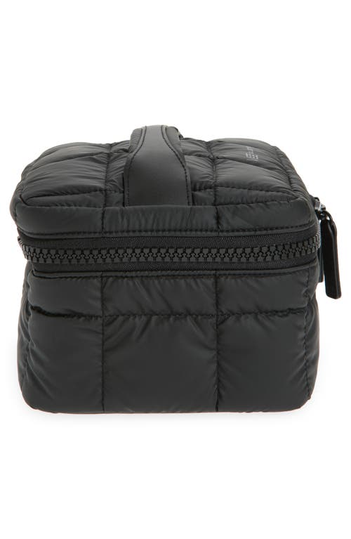 Veecollective Porter Recycled Nylon Vanity Case In Matt Black