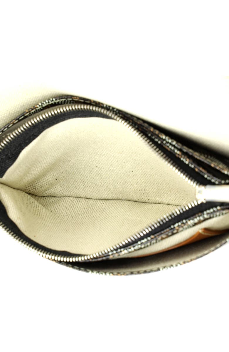 Pre-Owned Goyard Plumet Clutch Wallet Coated Canvas, Alternate, color, Brown