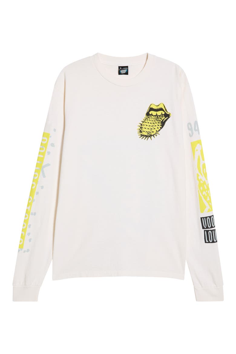 Rolling Stones Long Sleeve Cotton Graphic T-Shirt, Main, color, ANTIQUE WHITE