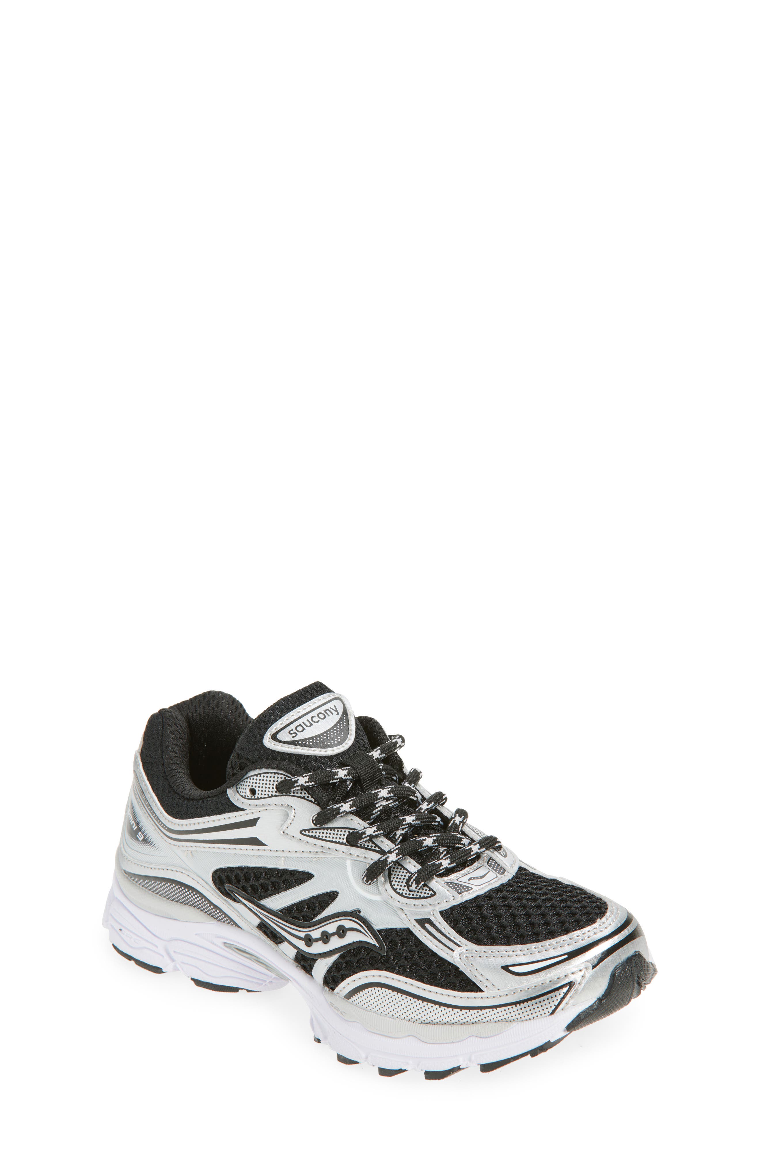 Saucony Kids' ProGrid Omni 9 Sneaker, Main, color, Black Silver