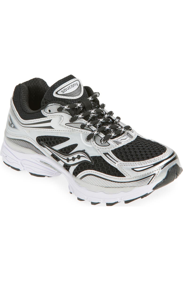 Saucony Kids' ProGrid Omni 9 Sneaker, Main, color, Black Silver