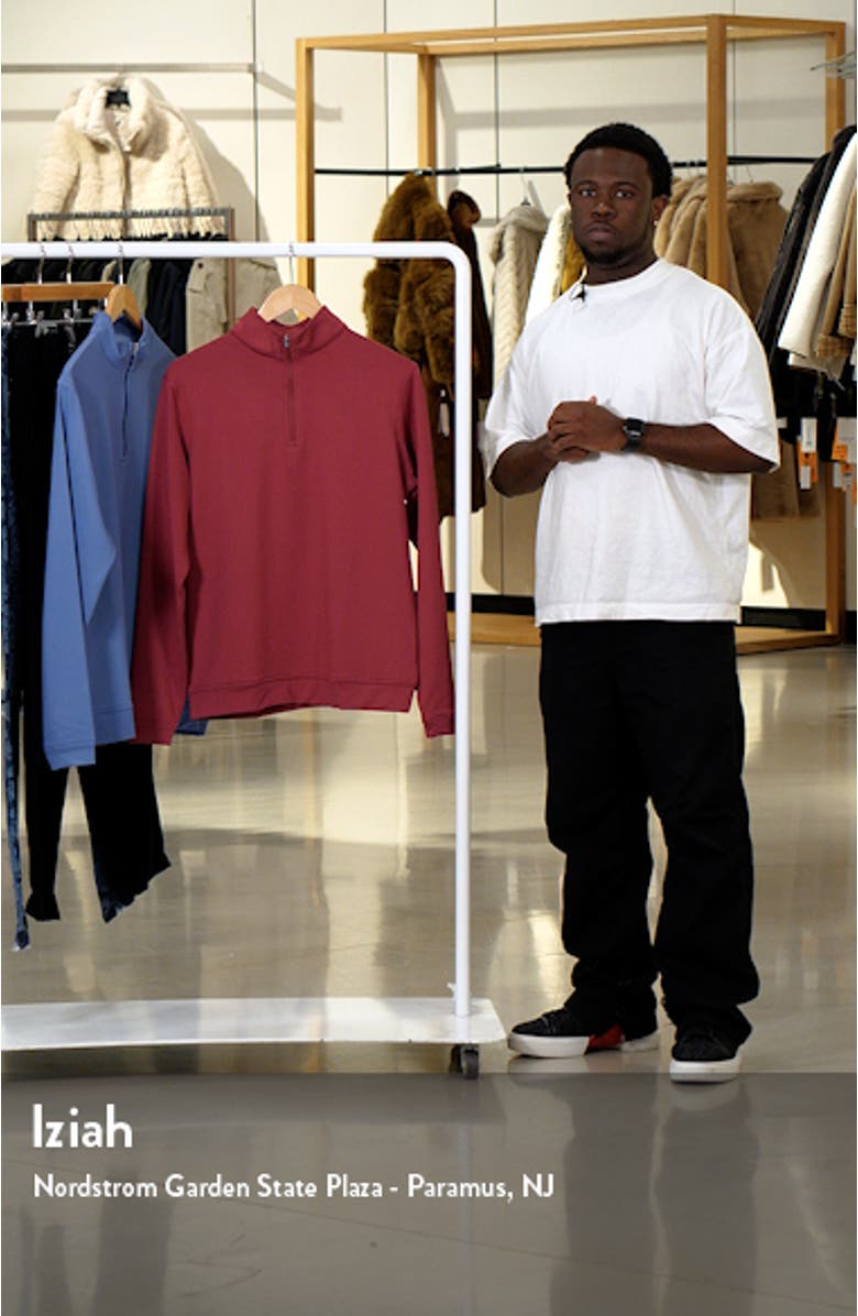 Perth Mélange Performance Quarter Zip Pullover, sales video thumbnail