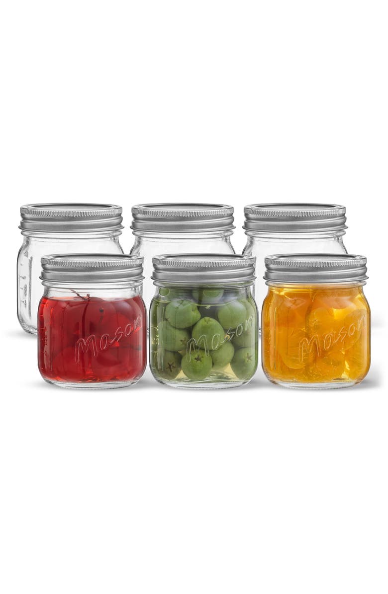 JoyJolt 42-Piece Mason Jars with Airtight Lids, Alternate, color,