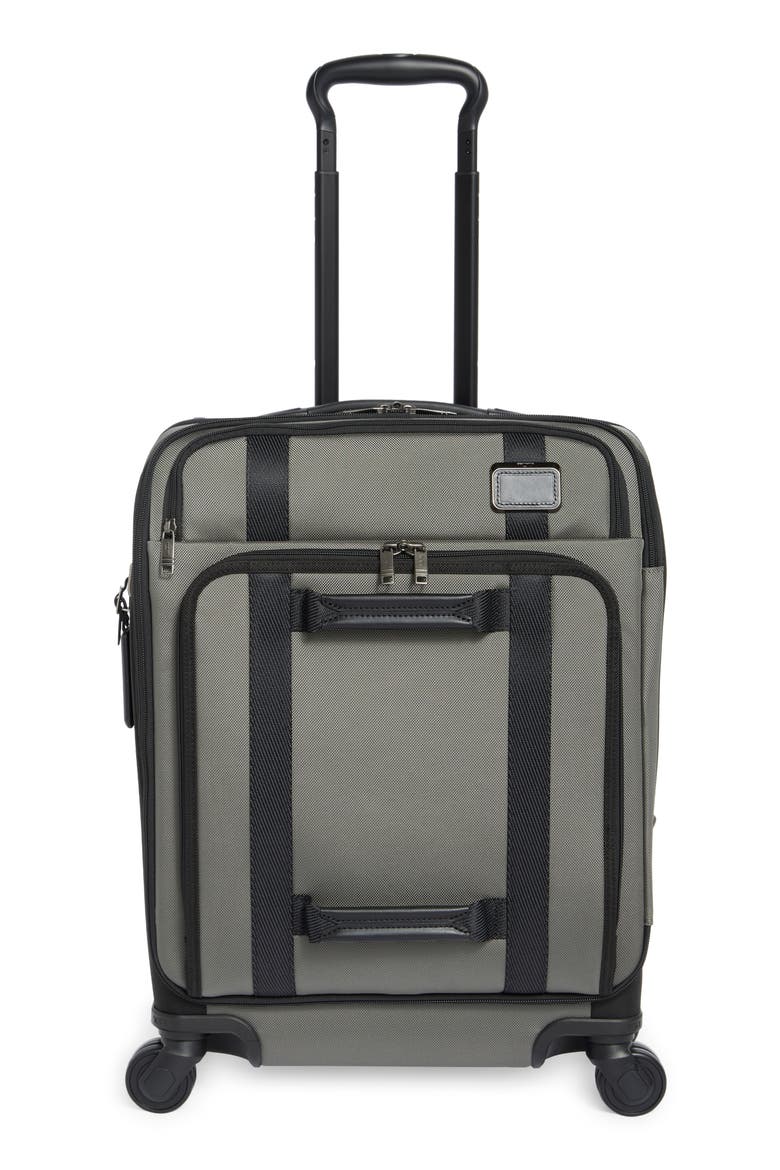 Continental Front Lid Four Wheel Spinner Suitcase, Main, color, ALLOY