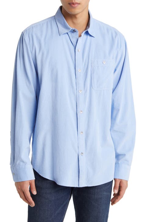 Sandwash Corduroy Button-Up Shirt