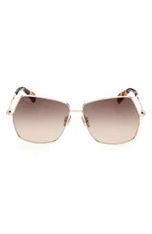 Max Mara 61mm Geometric Sunglasses