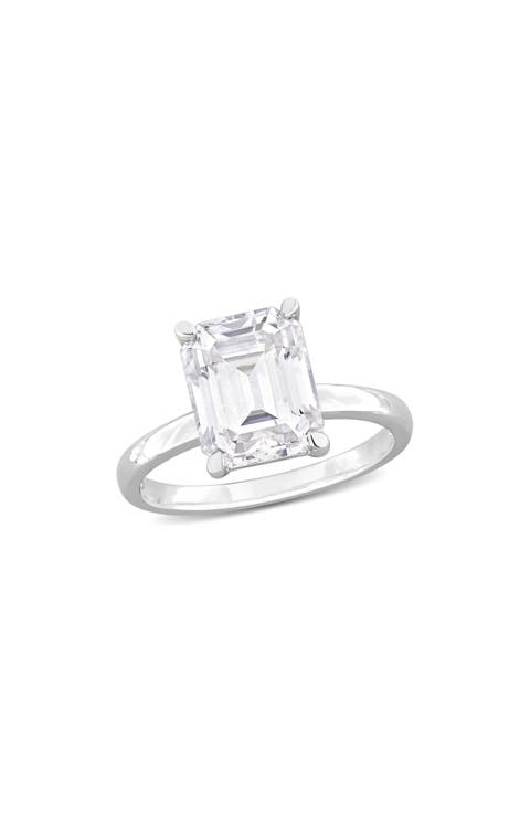 Dew Octagon Created Moissanite Ring