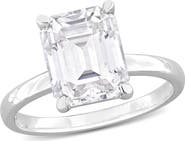DELMAR Dew Octagon Created Moissanite Ring