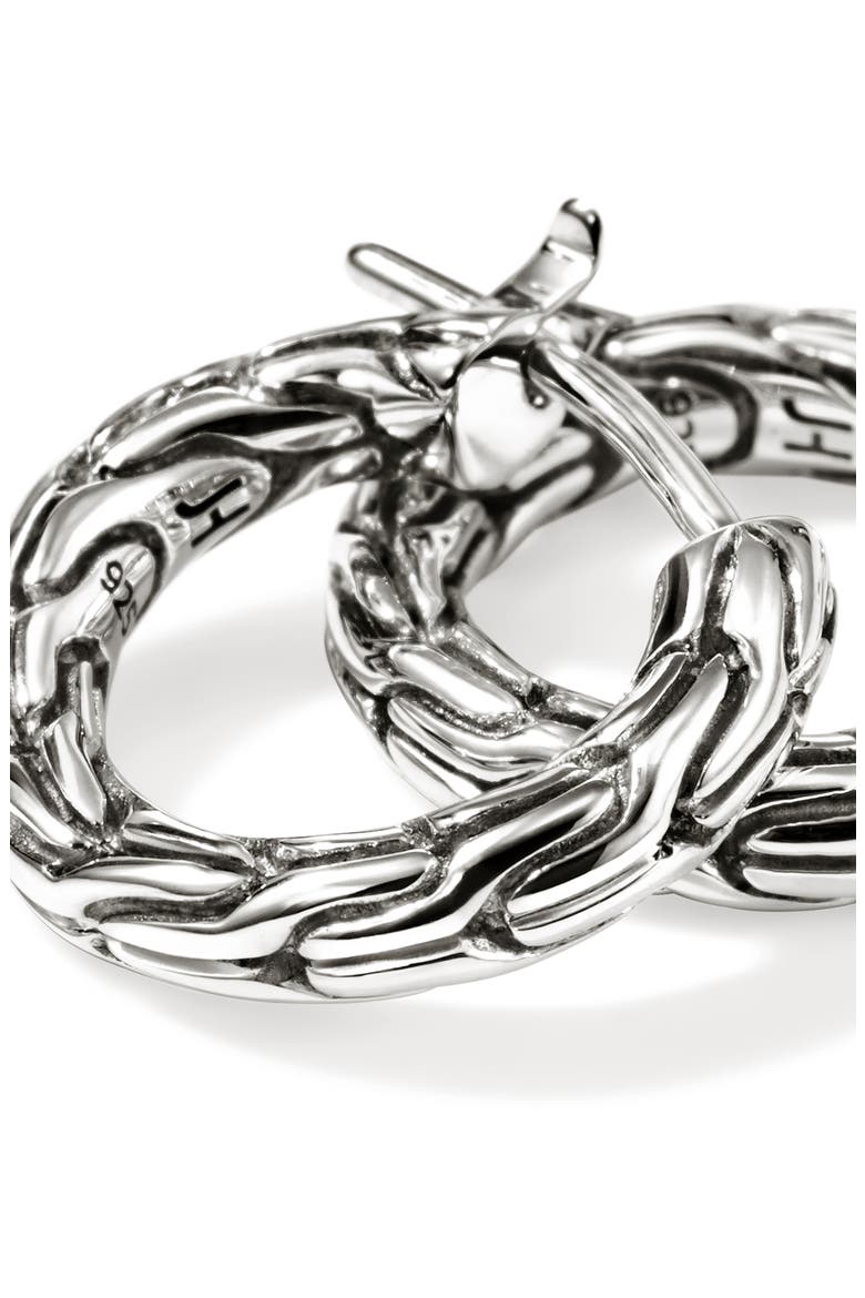 JH Essential Hoop Earrings, Alternate, color, SILVER