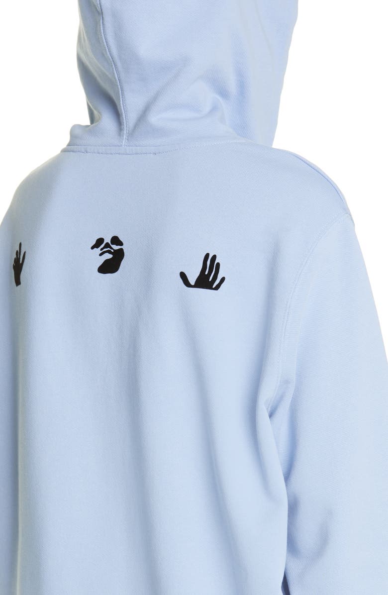 Off-White Boyfriends Are Temporary Graphic Cotton Hoodie, Alternate, color, 