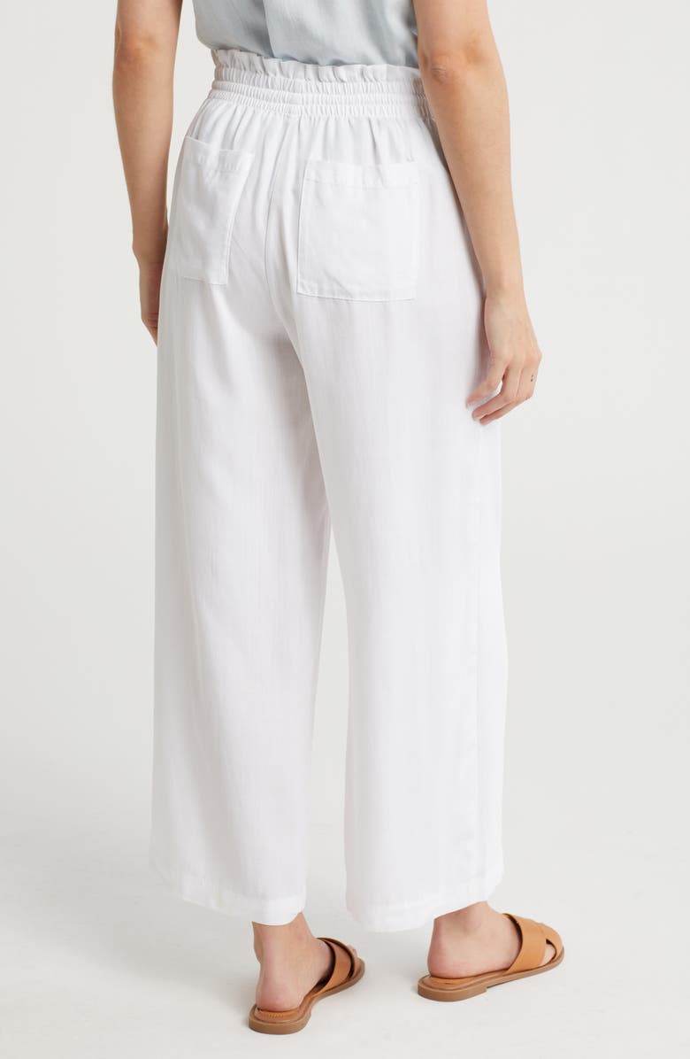 T Tahari Tie Waist Wide Leg Pants, Alternate, color, White