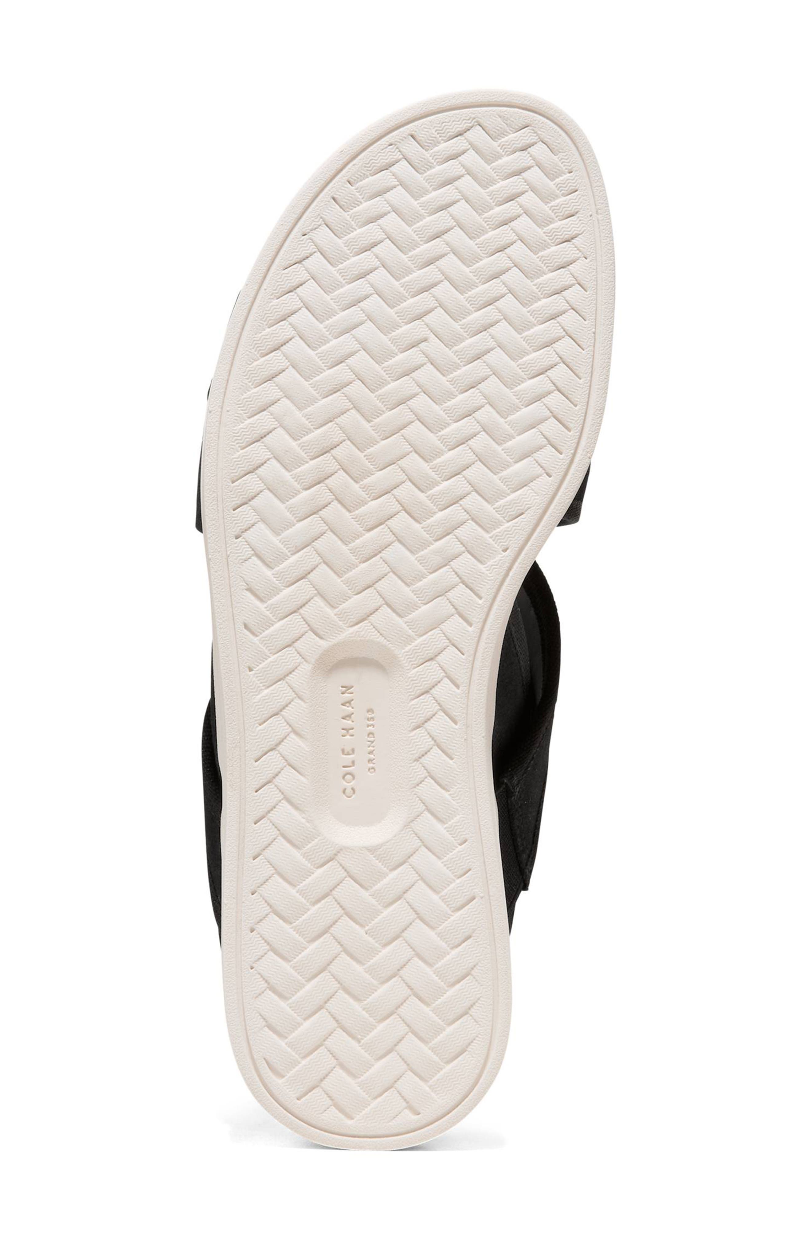 Cole Haan Nantucket Drift Sandal, Alternate, color, Black Suede/ Black Gros Grain