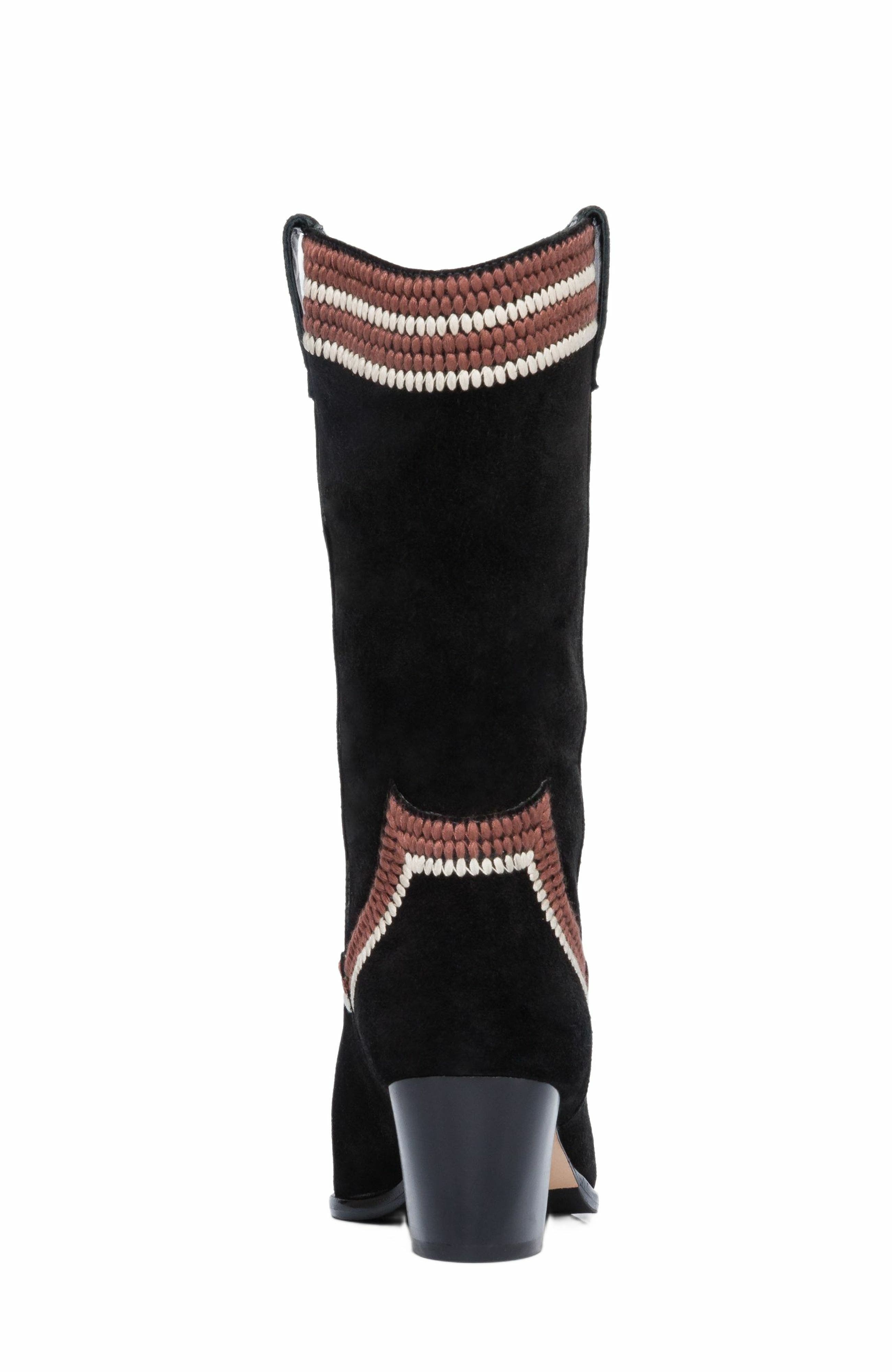 Bernardo Footwear Fremont Embroidered Western Boot, Alternate, color, 