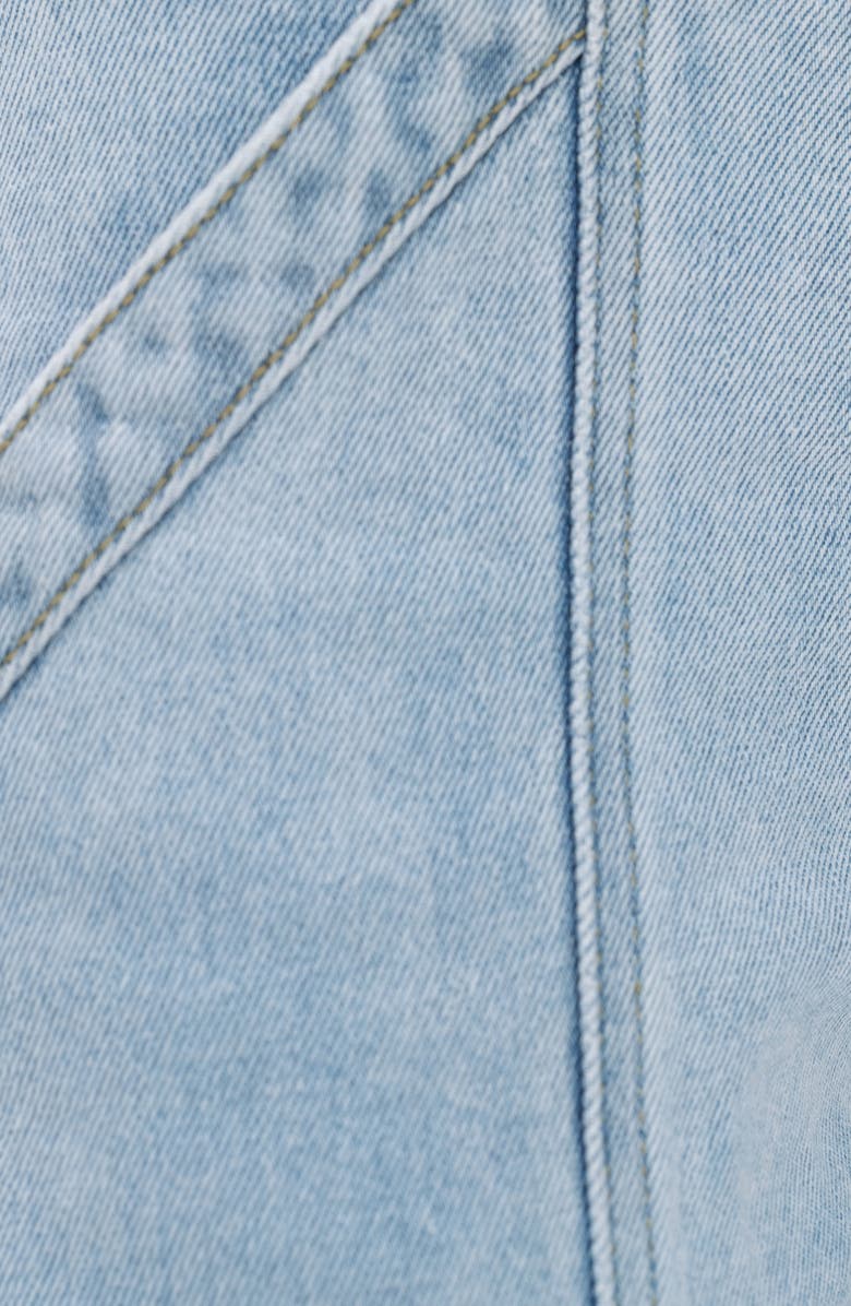 Bayeas High Waist Ankle Straight Leg Cargo Jeans, Alternate, color, Light Blue