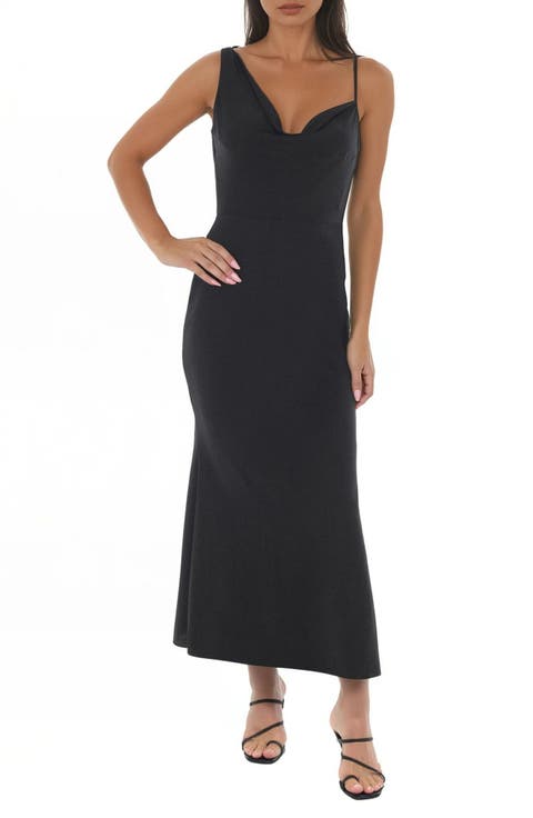 Airflow Cowl Neck Maxi Dress