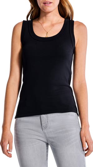 【新品未使用】ZOE loop neck tops black Rachel Zoe Women's Three-quarter Tacked Sleeve V-Neck