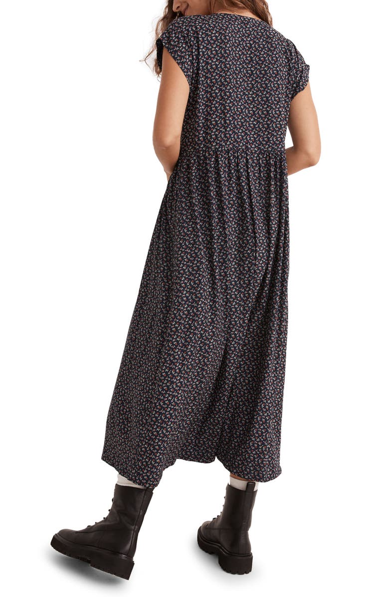 Madewell Challis Button Front Midi Dress, Alternate, color,