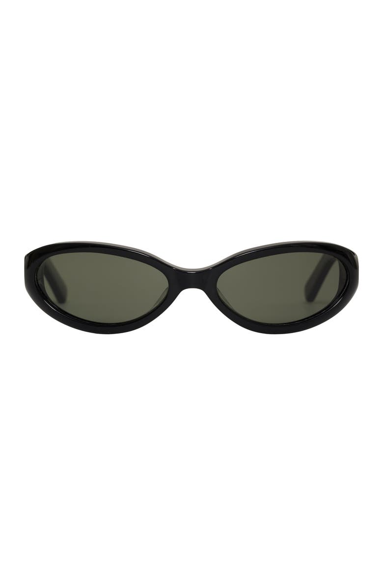 Linden Sunglasses 56mm, Main, color, Soot