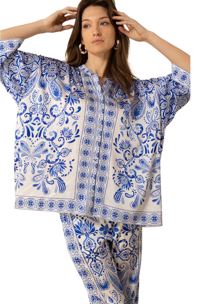 Halebob Aleena Charmeuse Top, Alternate, color, 