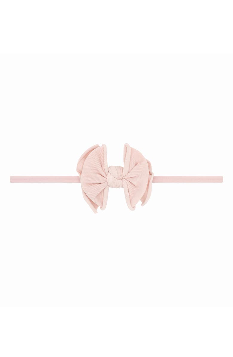 Baby Bling FAB Bow Skinny Headband, Main, color, Antique Pink