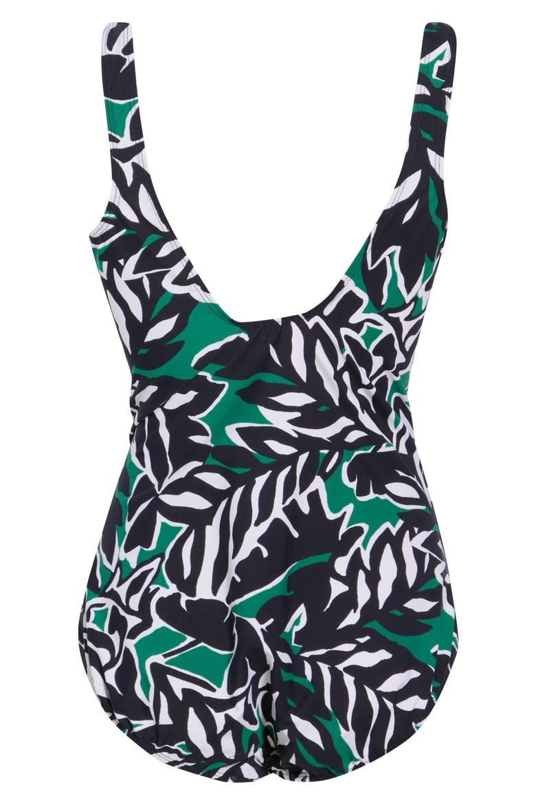 Palma Verde Escape One-Piece Swimsuit, Alternate, color, BLACK MULTI