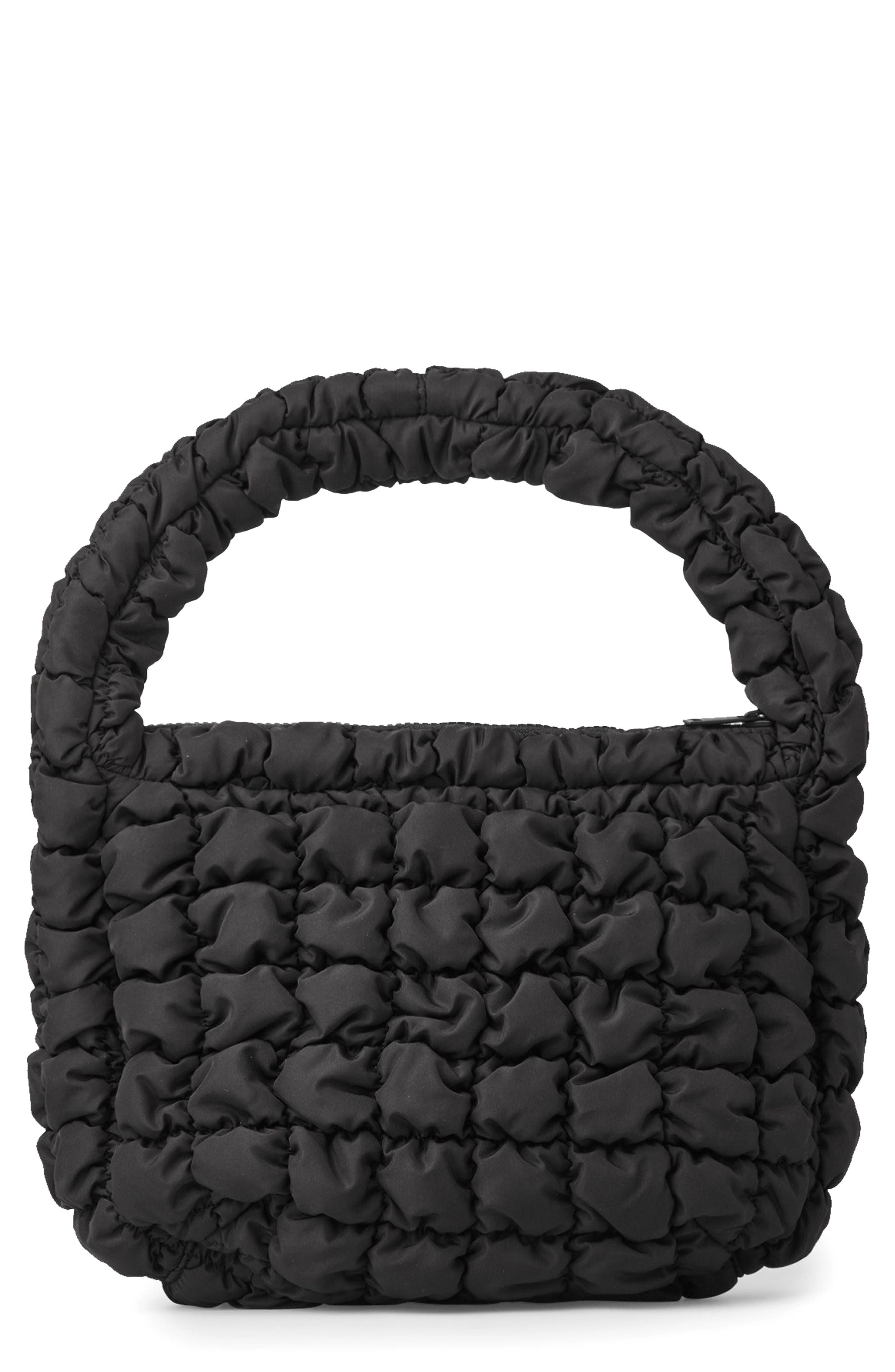 COS Quilted Recycled Polyester Shoulder Bag, Main, color, 